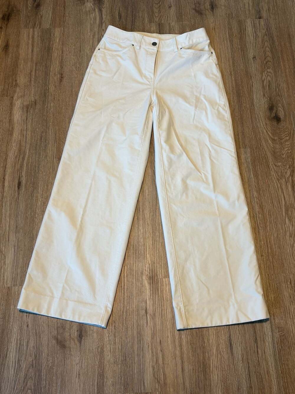 Lululemon City Sleek Wide Leg Pant 27 Women’s Light Utilitech Bone LW5ENJS